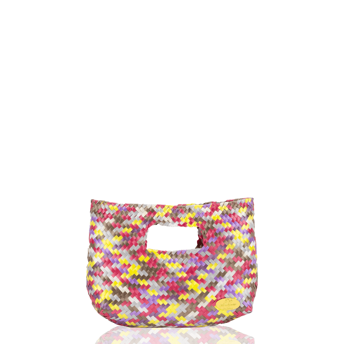 Alison Woven Clutch in Citrine Rainbow - Josephine Alexander Collective