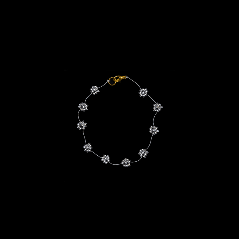 Daisy Chain Bracelet in Clear - Josephine Alexander Collective