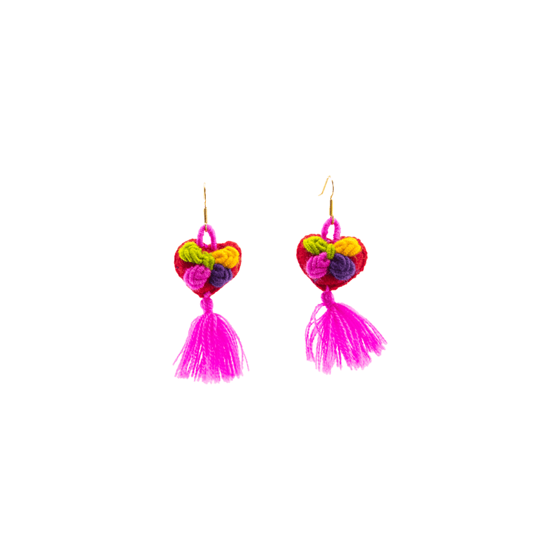 The Love-ly Earrings in Red and Pink - Small - Josephine Alexander Collective