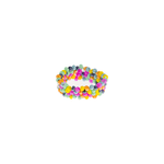 Flower Chain Ring in Pastel Bubbles - Josephine Alexander Collective