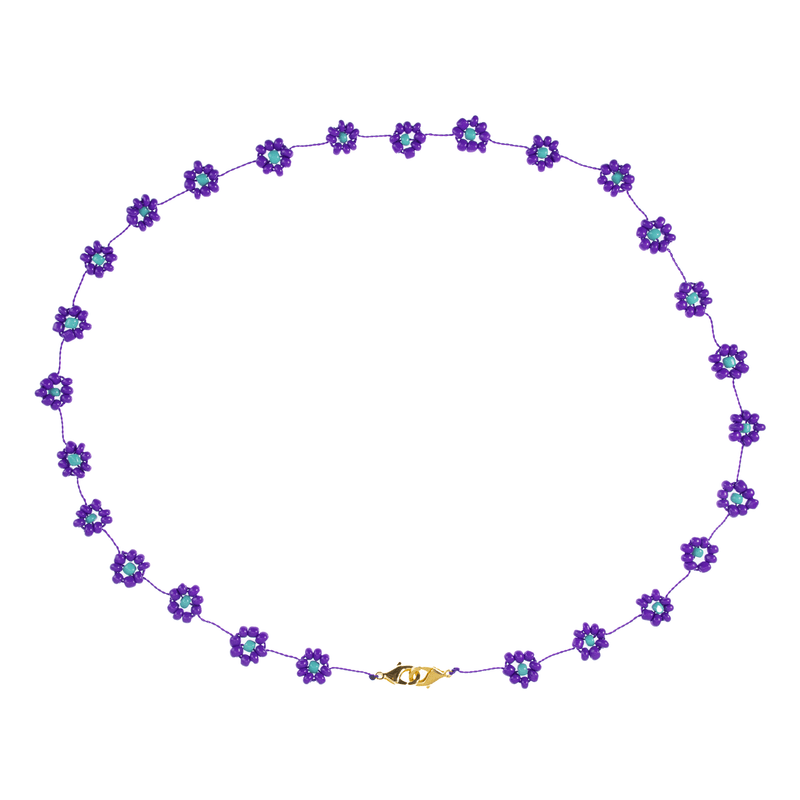 Large Daisy Body Chain in Purple - Josephine Alexander Collective