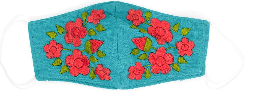 Rosita Mask - Teal - Josephine Alexander Collective