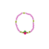 Fruity Charm Bracelet in Pink Strawberry - Josephine Alexander Collective