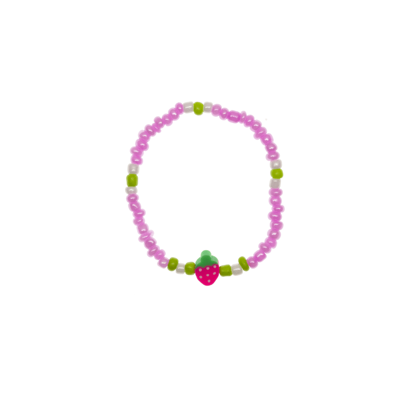 Fruity Charm Bracelet in Pink Strawberry - Josephine Alexander Collective