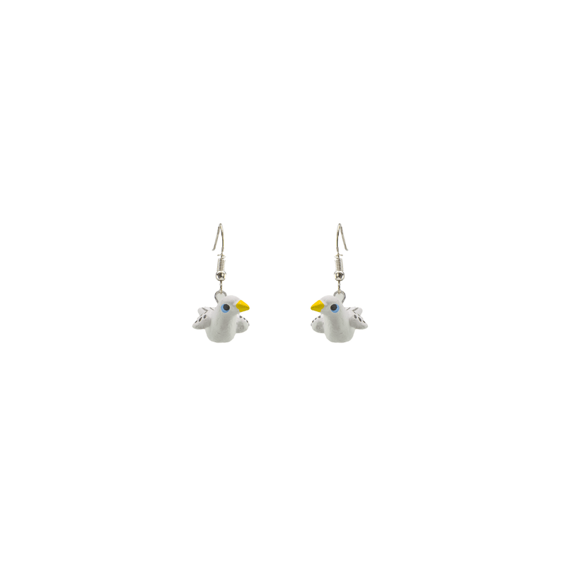Clay Earring - Dove - Josephine Alexander Collective