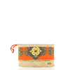 Mauritius Straw Clutch in Orange, Green and Blue - Josephine Alexander Collective