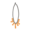 Flower Tile Necklace in Yellow and Orange - Josephine Alexander Collective