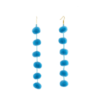 Pom Drop Earrings (More Colors Available) - Josephine Alexander Collective