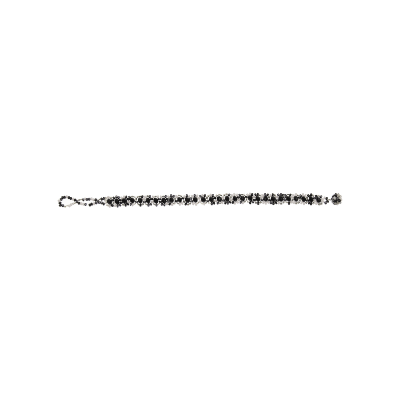 Beaded Chain Bracelet in Tuxedo - Josephine Alexander Collective