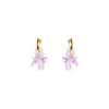 Blown Glass and Gold Hoops - Pig - Josephine Alexander Collective