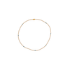 Short Beaded Necklace - Cream and Turquoise - Josephine Alexander Collective