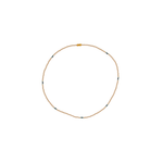 Short Beaded Necklace - Cream and Turquoise - Josephine Alexander Collective
