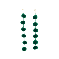 Pom Drop Earrings (More Colors Available) - Josephine Alexander Collective