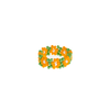 Flower Chain Ring in Orange Grove - Josephine Alexander Collective