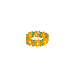 Flower Chain Ring in Orange Grove - Josephine Alexander Collective