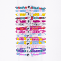 Initial Beaded Bracelet - P - Josephine Alexander Collective