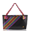 The Nicky Bag in Black Splash of Rainbow - Josephine Alexander Collective