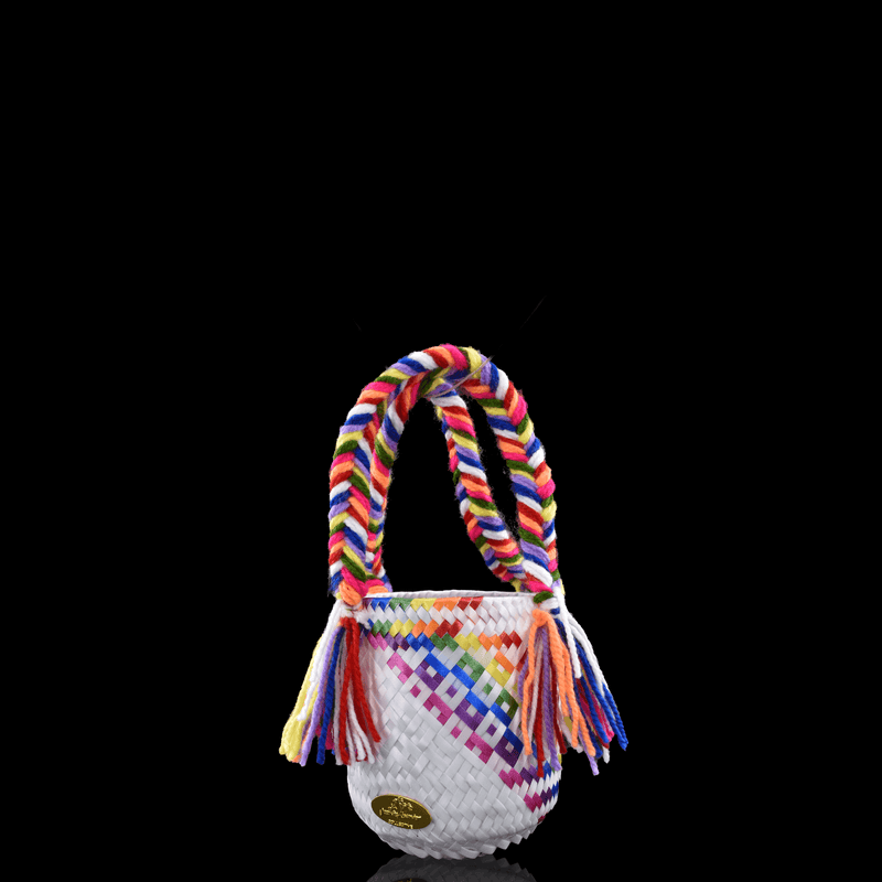Mini Bucket Bag in Splash of Rainbow (More Colors Available) - Josephine Alexander Collective
