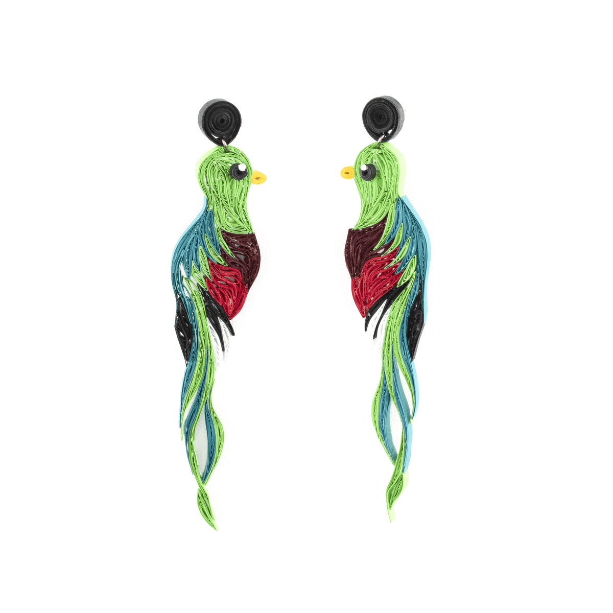 Quetzal Quilled Earrings - Josephine Alexander Collective