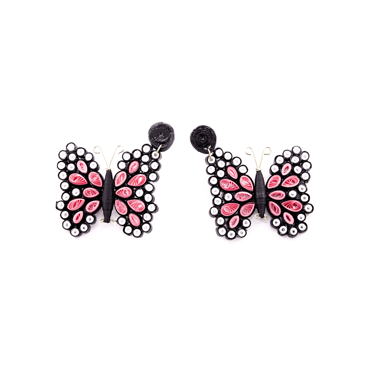 Quilled Butterfly Earrings - Josephine Alexander Collective
