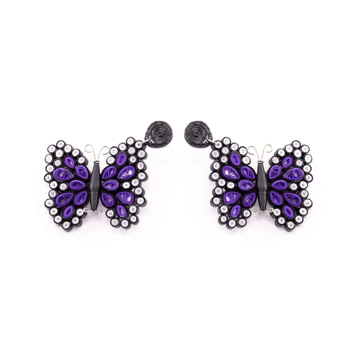Quilled Butterfly Earrings - Josephine Alexander Collective
