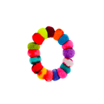 Pom Scrunchie Tie Dye Rainbow - Josephine Alexander Collective