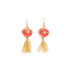 The Love-ly Earrings in Coral and Sand- Small - Josephine Alexander Collective