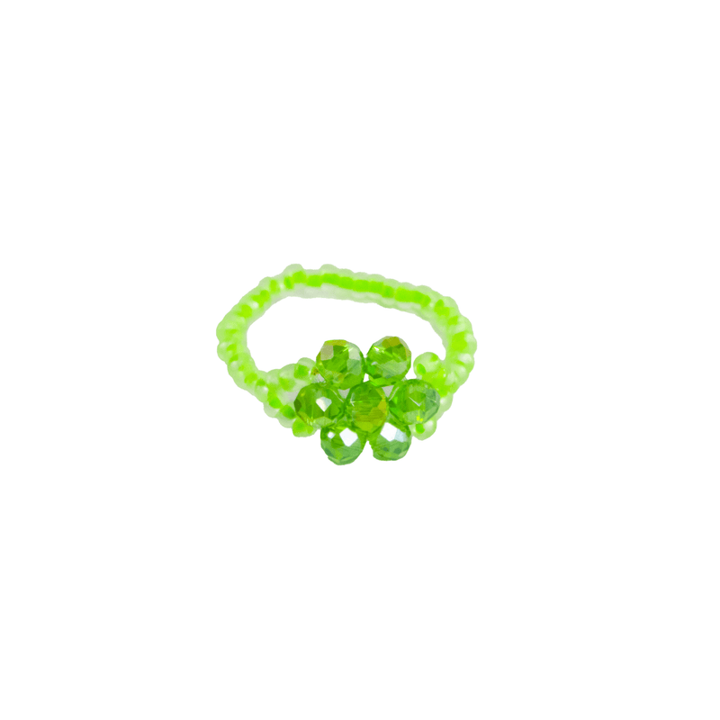 Flower Ring in Neon Green - Josephine Alexander Collective