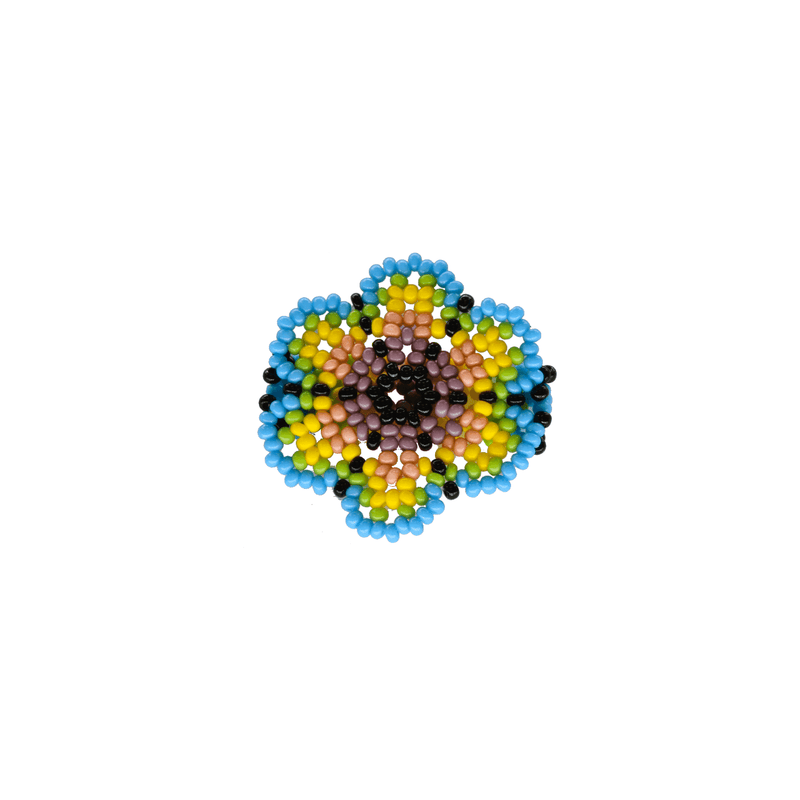 Beaded Flower Ring in Spring - Josephine Alexander Collective