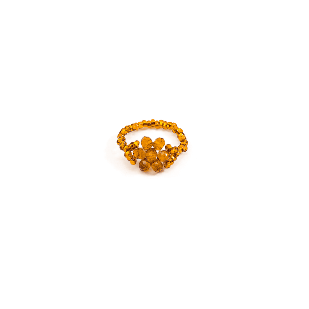 Flower Ring in Amber - Josephine Alexander Collective