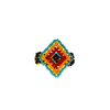 Beaded Diamond Ring in Summer Sky - Josephine Alexander Collective