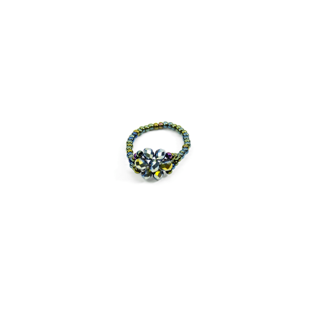 Flower Ring in Mermaid - Josephine Alexander Collective