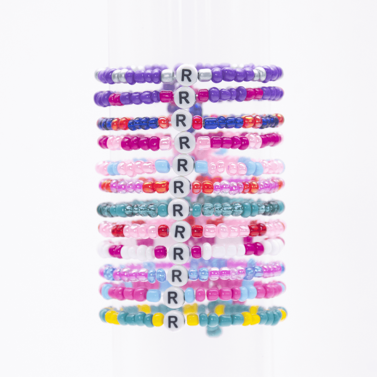 Initial Beaded Bracelet - R - Josephine Alexander Collective