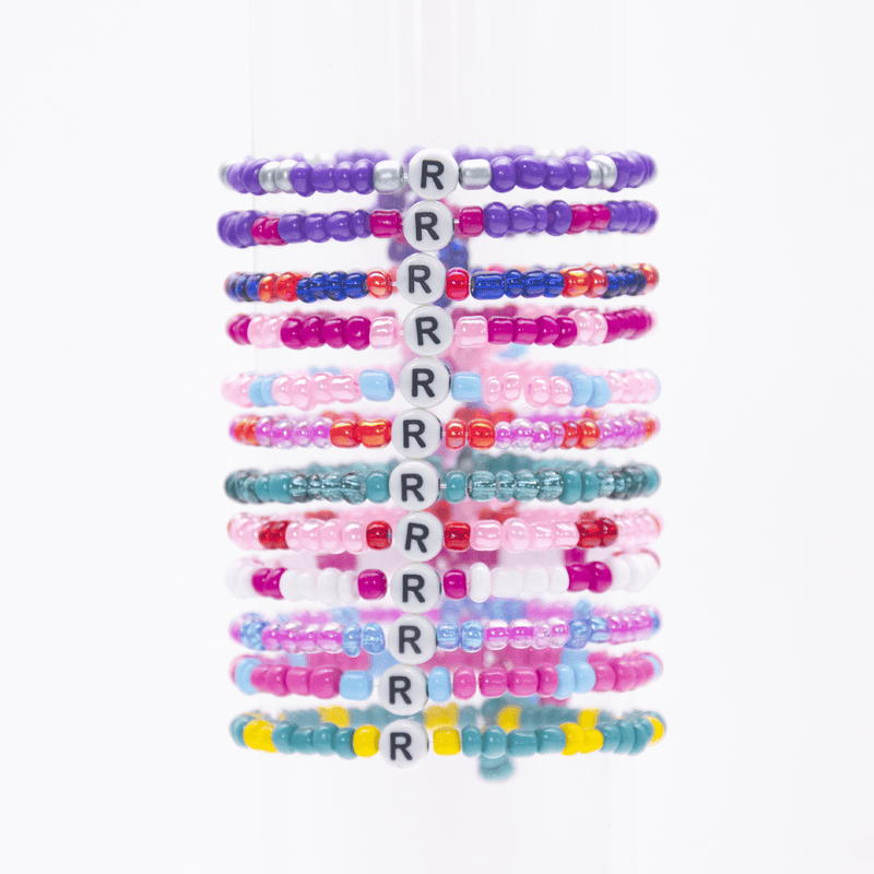 Initial Beaded Bracelet - R - Josephine Alexander Collective