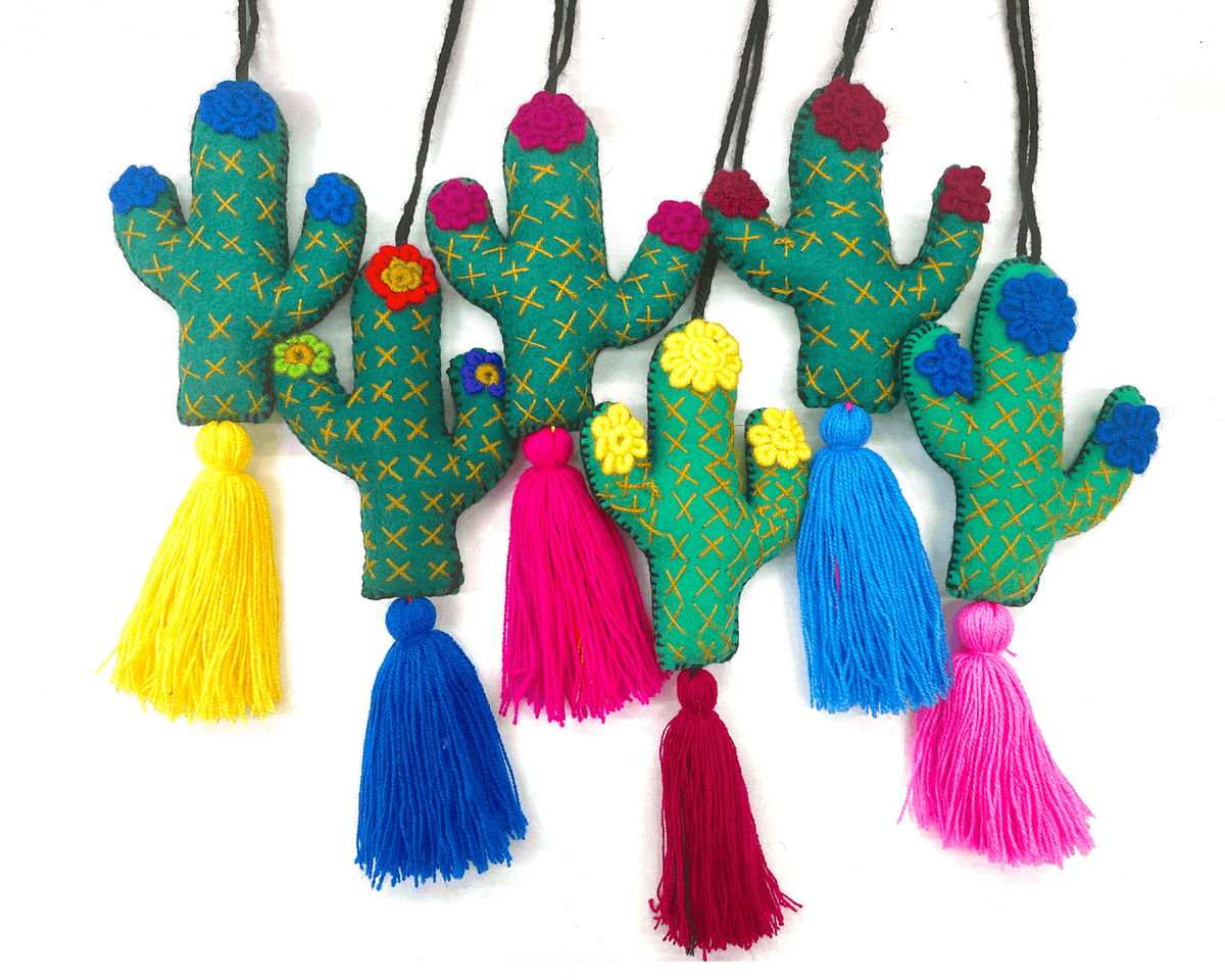 Saguaro Cactus Pom Tassel - Josephine Alexander Collective