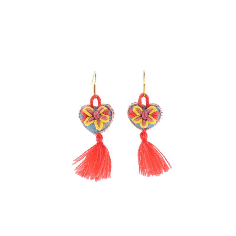 The Love-ly Earrings in Spring Coral- Small - Josephine Alexander Collective