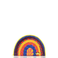 Sevillana Rainbow Straw Clutch - Josephine Alexander Collective