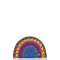 Sevillana Rainbow Straw Clutch - Josephine Alexander Collective