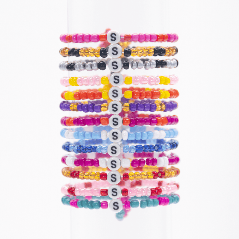 Initial Beaded Bracelet - S - Josephine Alexander Collective