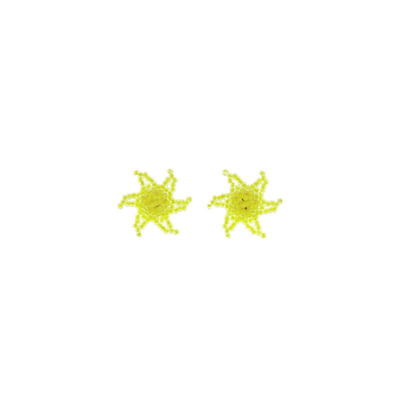 Starfish Studs in Neon Yellow - Josephine Alexander Collective