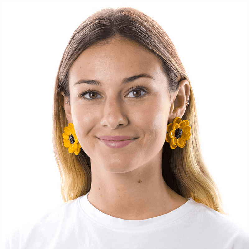 Sunflower Quilled Earrings - Josephine Alexander Collective