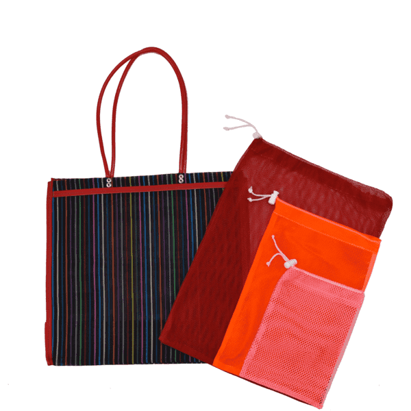 The Reusable Bags - Farmer's Market Pack in Black - Medium - Josephine Alexander Collective