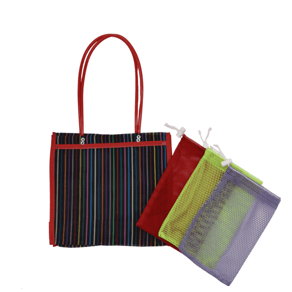 The Reusable Bags - Farmer's Market Pack in Black - Small - Josephine Alexander Collective