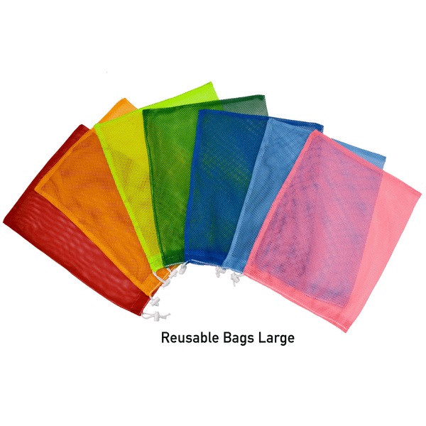 The Reusable Bags - Farmer's Market Pack in Blue - Medium - Josephine Alexander Collective