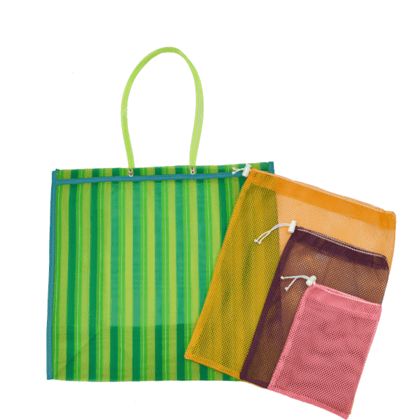 The Reusable Bags - Farmer's Market Pack in Green - Large - Josephine Alexander Collective