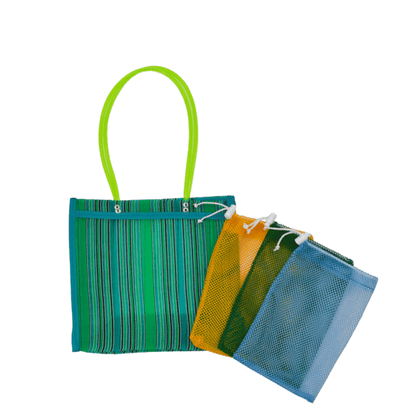 The Reusable Bags - Farmer's Market Pack in Green - Small - Josephine Alexander Collective