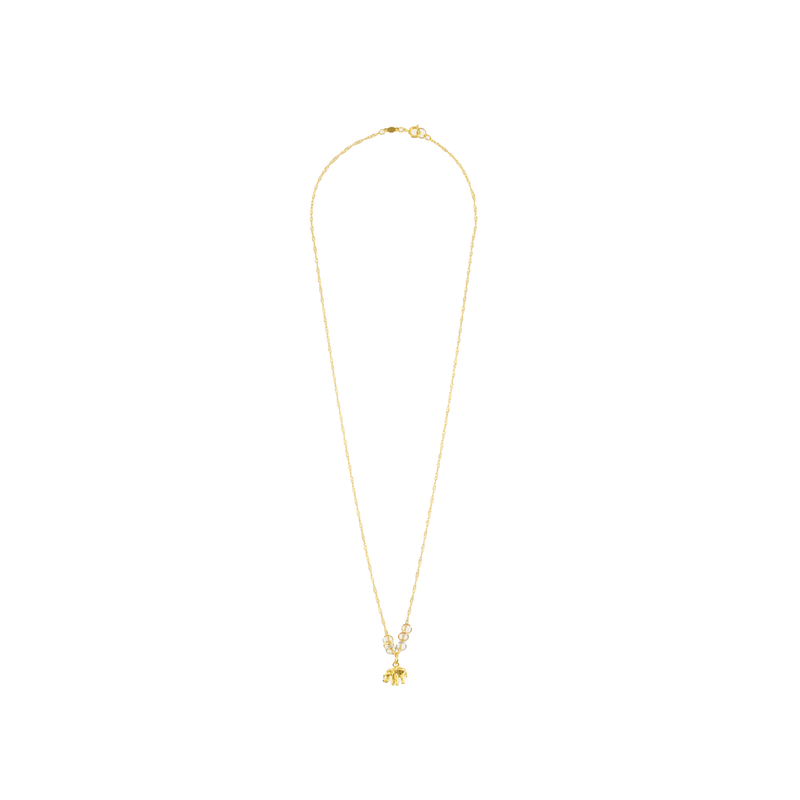 Tri - Gold Elephant Necklace - Josephine Alexander Collective