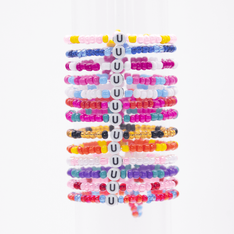 Initial Beaded Bracelet - U - Josephine Alexander Collective