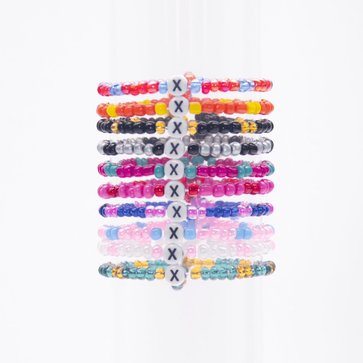 Initial Beaded Bracelet - X - Josephine Alexander Collective