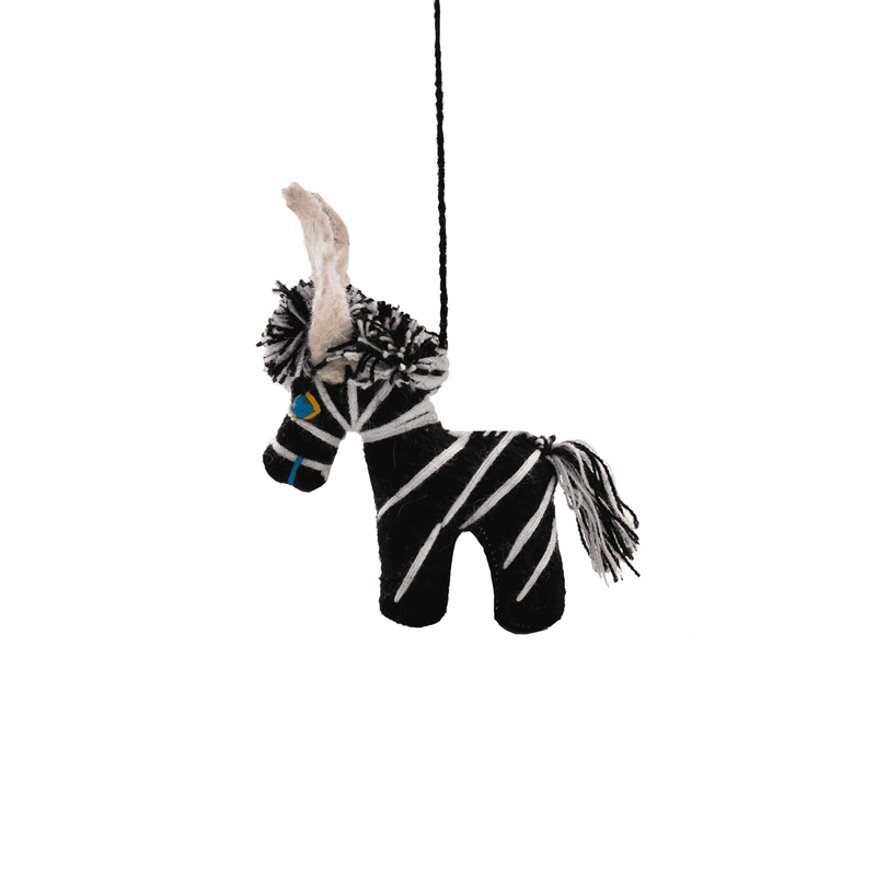 Animal Poms- Zebra - Josephine Alexander Collective